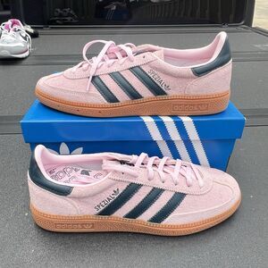 Adidas Handball Spezial Clear Pink  IF6561 Women's Size 9 Athletic Soccer Shoe